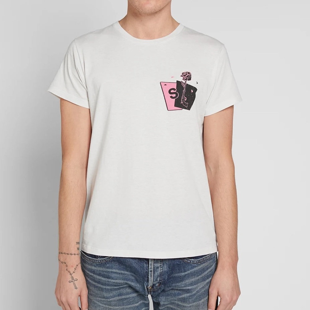 2018 Saint Laurent Playing Cards T-Shirt sz. M